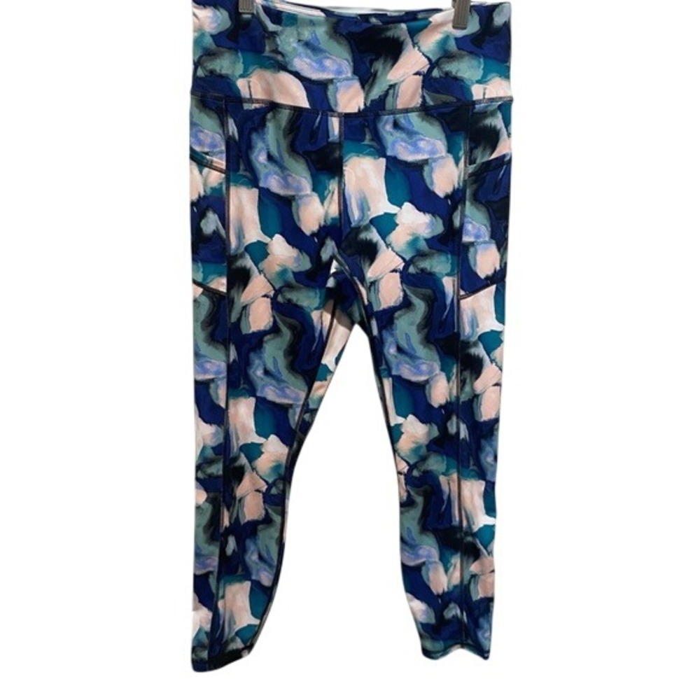 Gaiam Women's Multicolor Patterned Active Leggings Size L‎